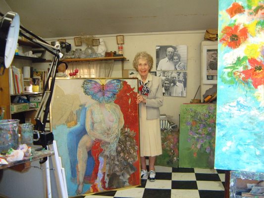 Ruth Norman in Studio